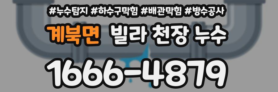 계북면 빌라 천장 누수