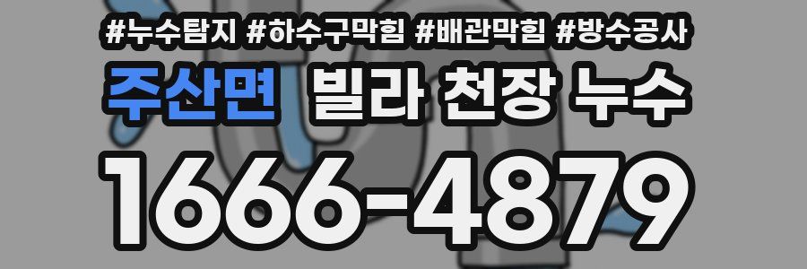 주산면 빌라 천장 누수