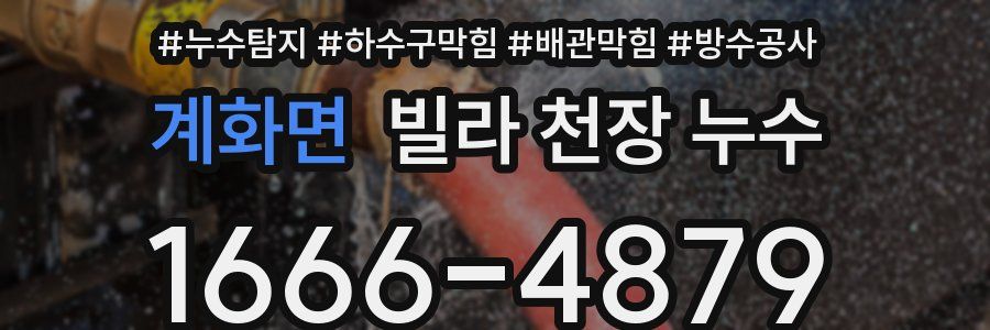 계화면 빌라 천장 누수