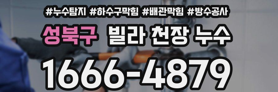 성북구 빌라 천장 누수