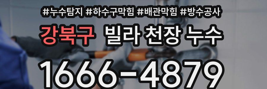 강북구 빌라 천장 누수