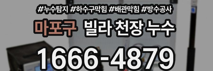마포구 빌라 천장 누수