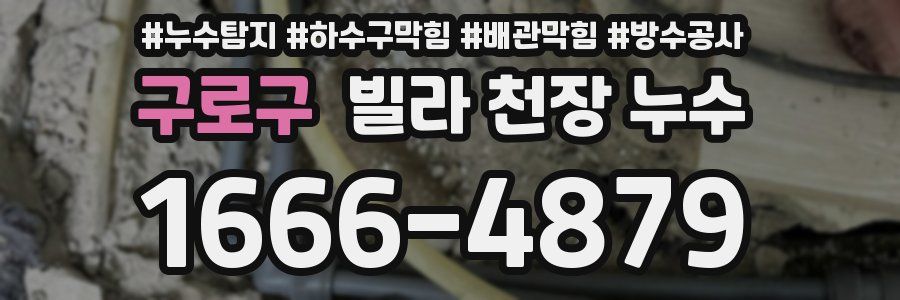 구로구 빌라 천장 누수