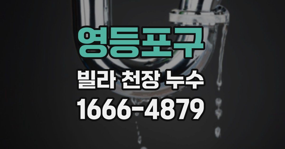 영등포구 빌라 천장 누수