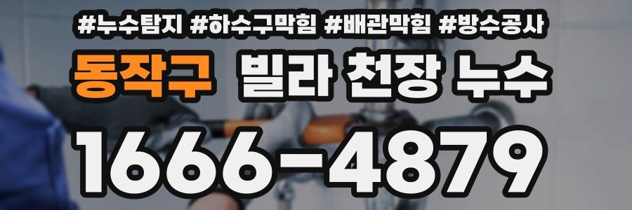 동작구 빌라 천장 누수