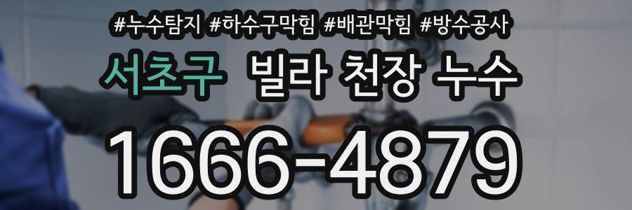 서초구 빌라 천장 누수