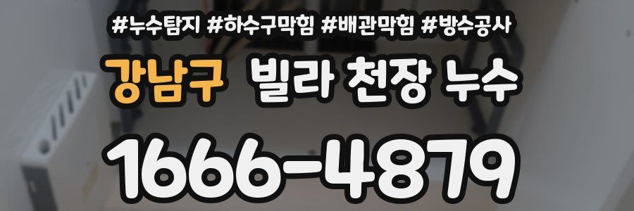강남구 빌라 천장 누수