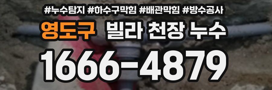 영도구 빌라 천장 누수