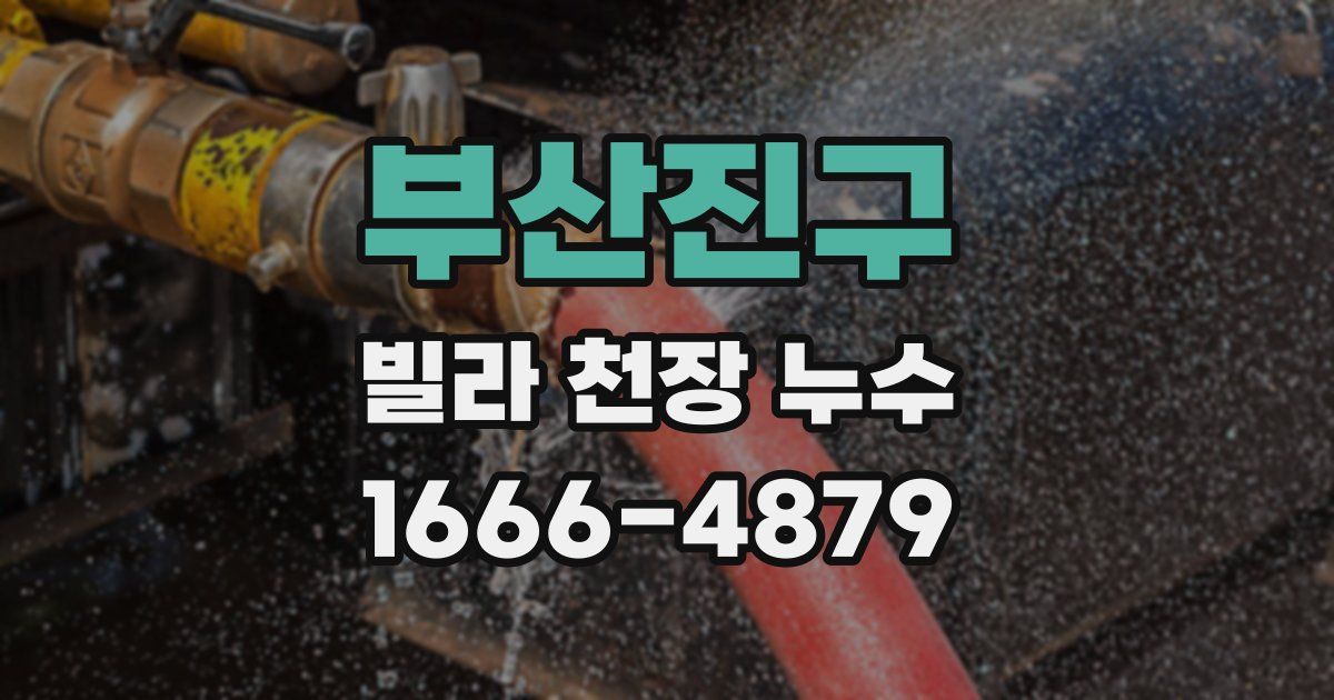 부산진구 빌라 천장 누수