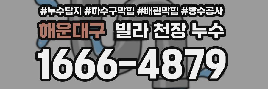 해운대구 빌라 천장 누수