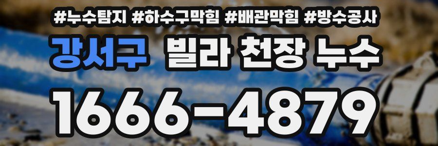 강서구 빌라 천장 누수
