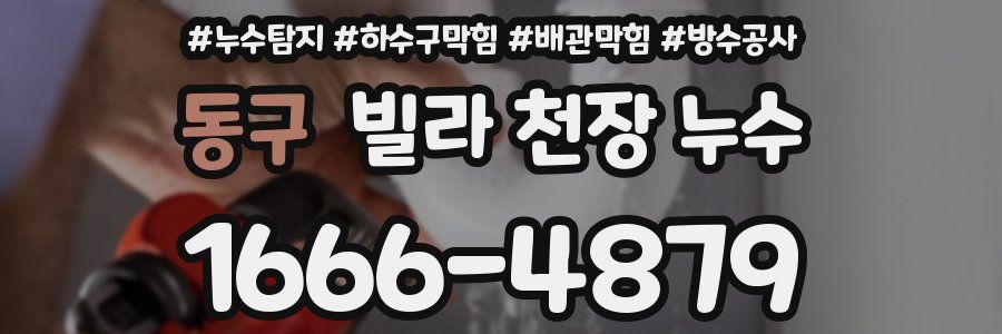 동구 빌라 천장 누수