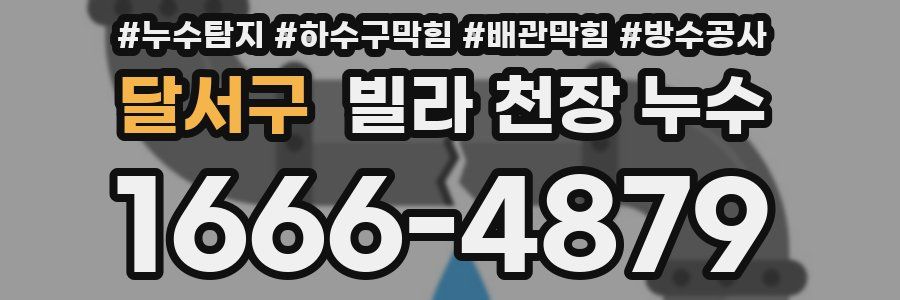 달서구 빌라 천장 누수