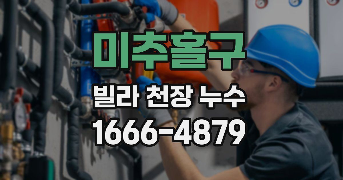 미추홀구 빌라 천장 누수