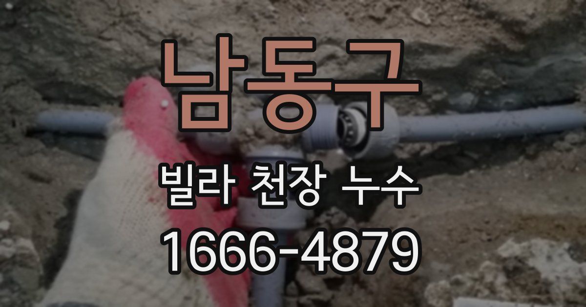 남동구 빌라 천장 누수