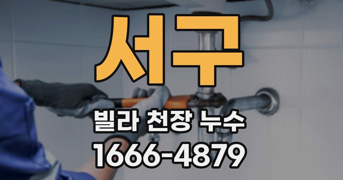 서구 빌라 천장 누수