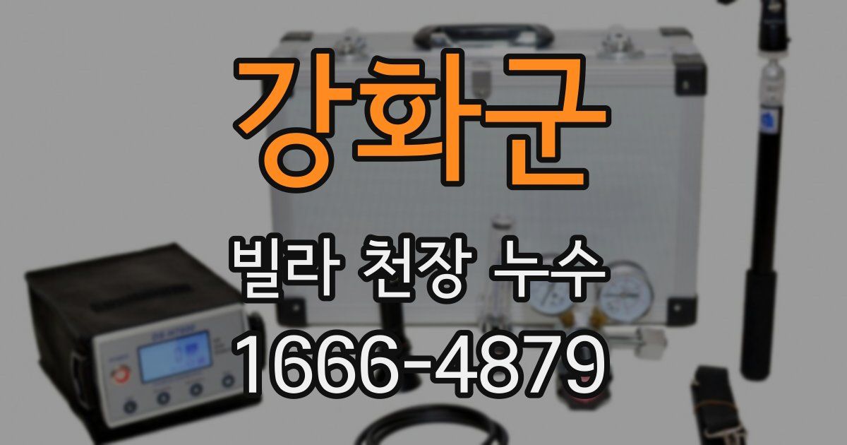 강화군 빌라 천장 누수