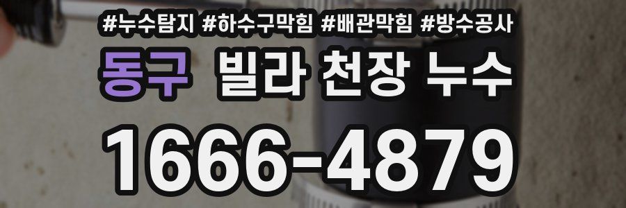 동구 빌라 천장 누수