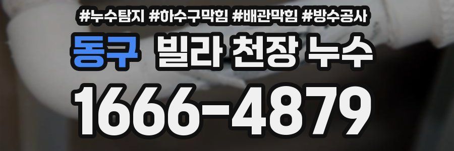 동구 빌라 천장 누수