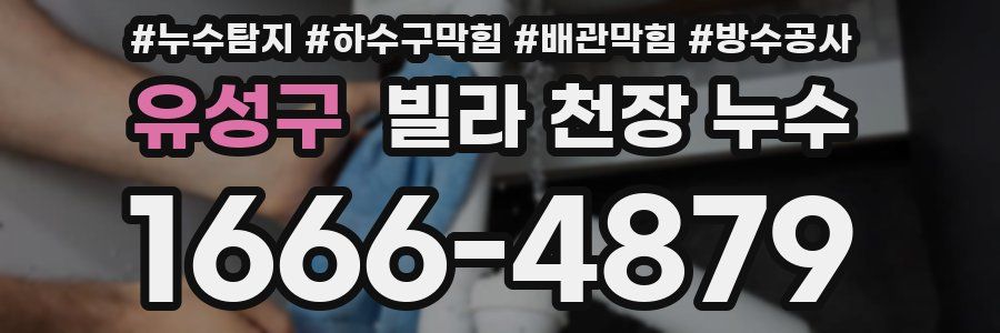 유성구 빌라 천장 누수