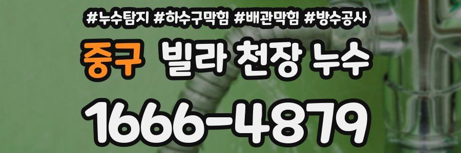 중구 빌라 천장 누수