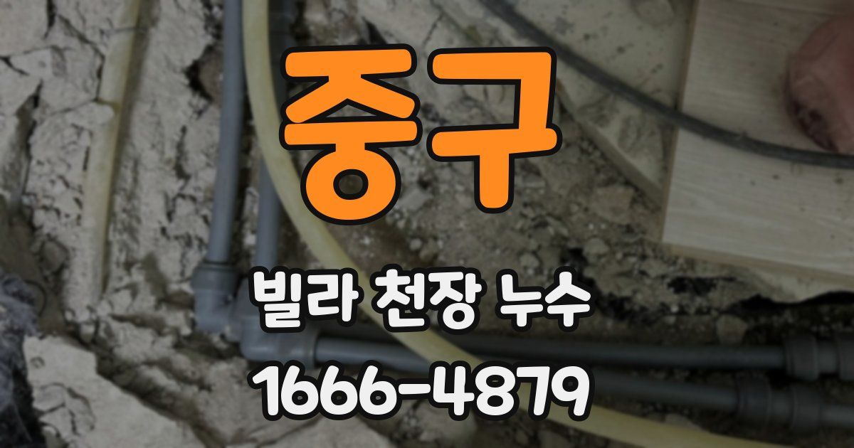 중구 빌라 천장 누수