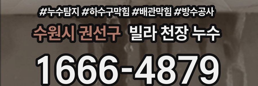 수원시 권선구 빌라 천장 누수