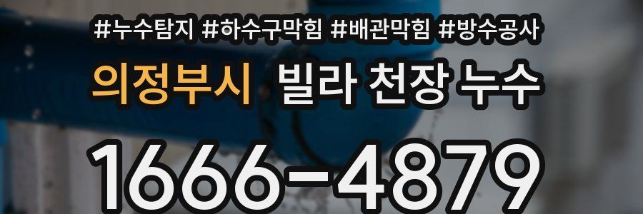 의정부시 빌라 천장 누수
