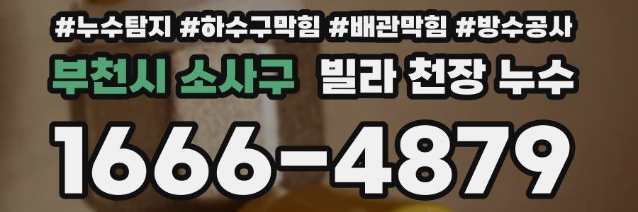 부천시 소사구 빌라 천장 누수