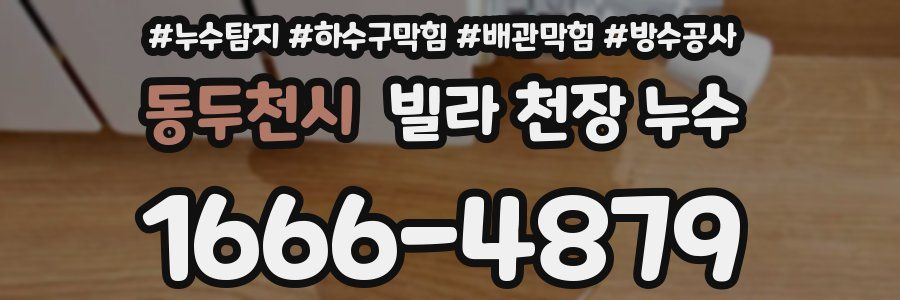 동두천시 빌라 천장 누수