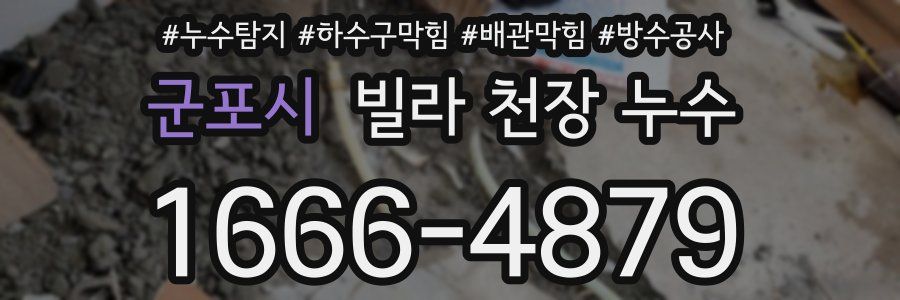 군포시 빌라 천장 누수