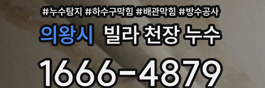 의왕시 빌라 천장 누수