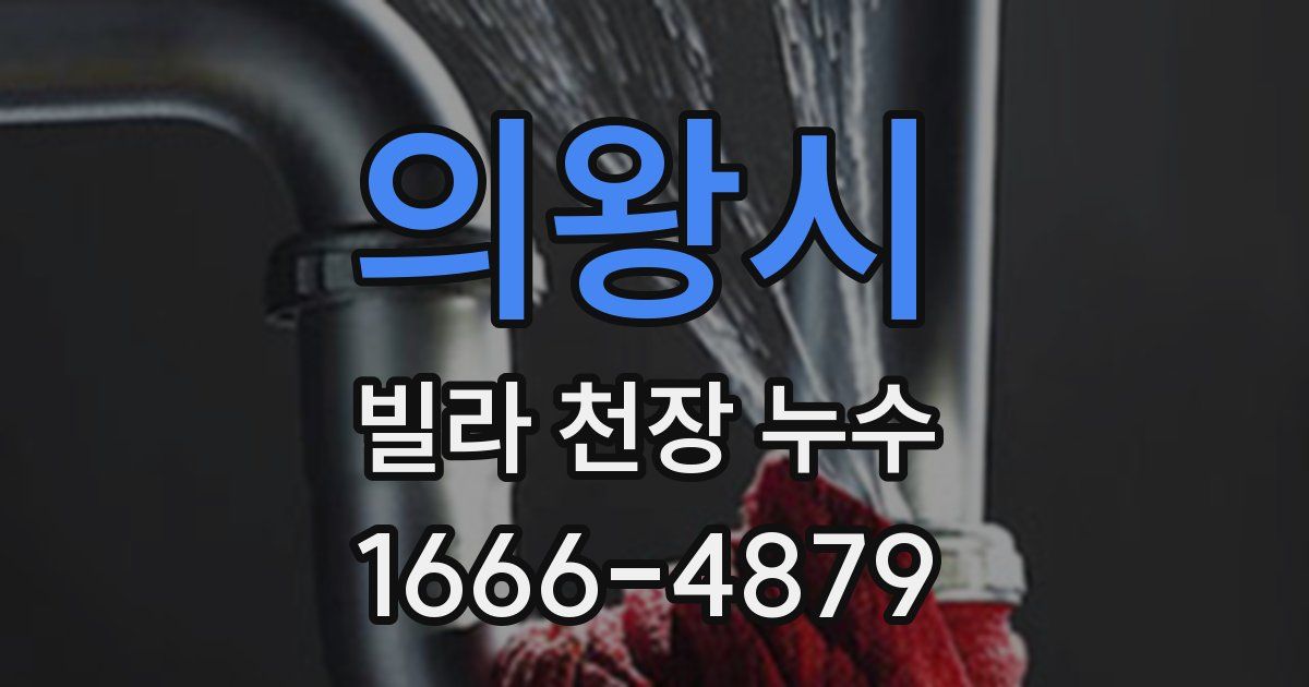 의왕시 빌라 천장 누수