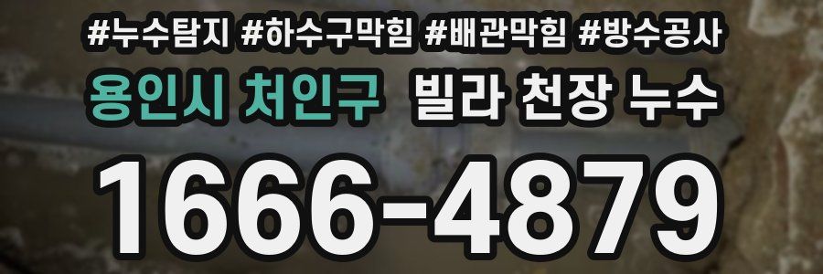 용인시 처인구 빌라 천장 누수
