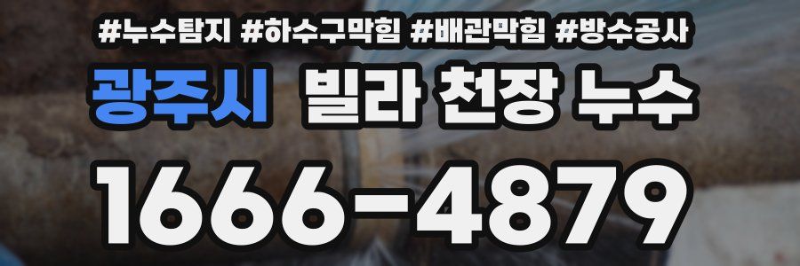 광주시 빌라 천장 누수