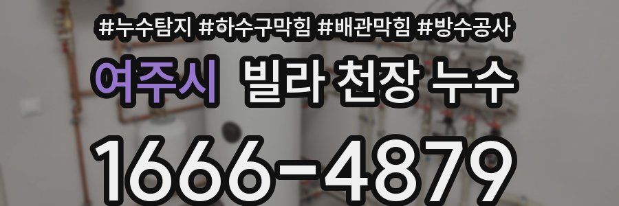 여주시 빌라 천장 누수