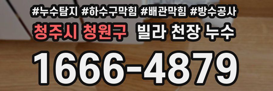 청주시 청원구 빌라 천장 누수