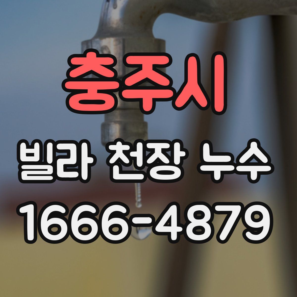 충주시 빌라 천장 누수