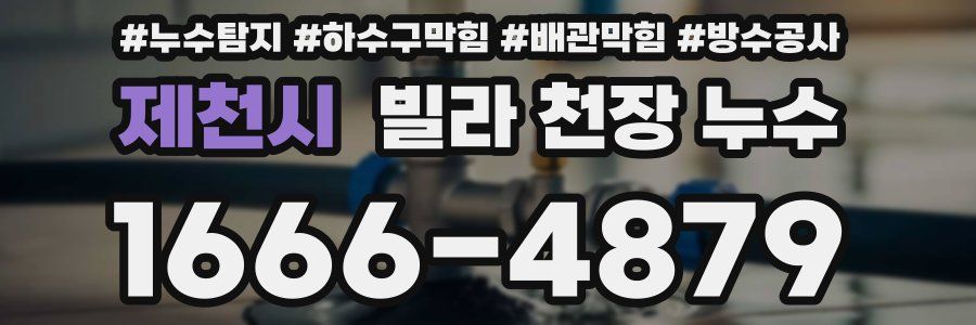 제천시 빌라 천장 누수