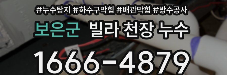 보은군 빌라 천장 누수