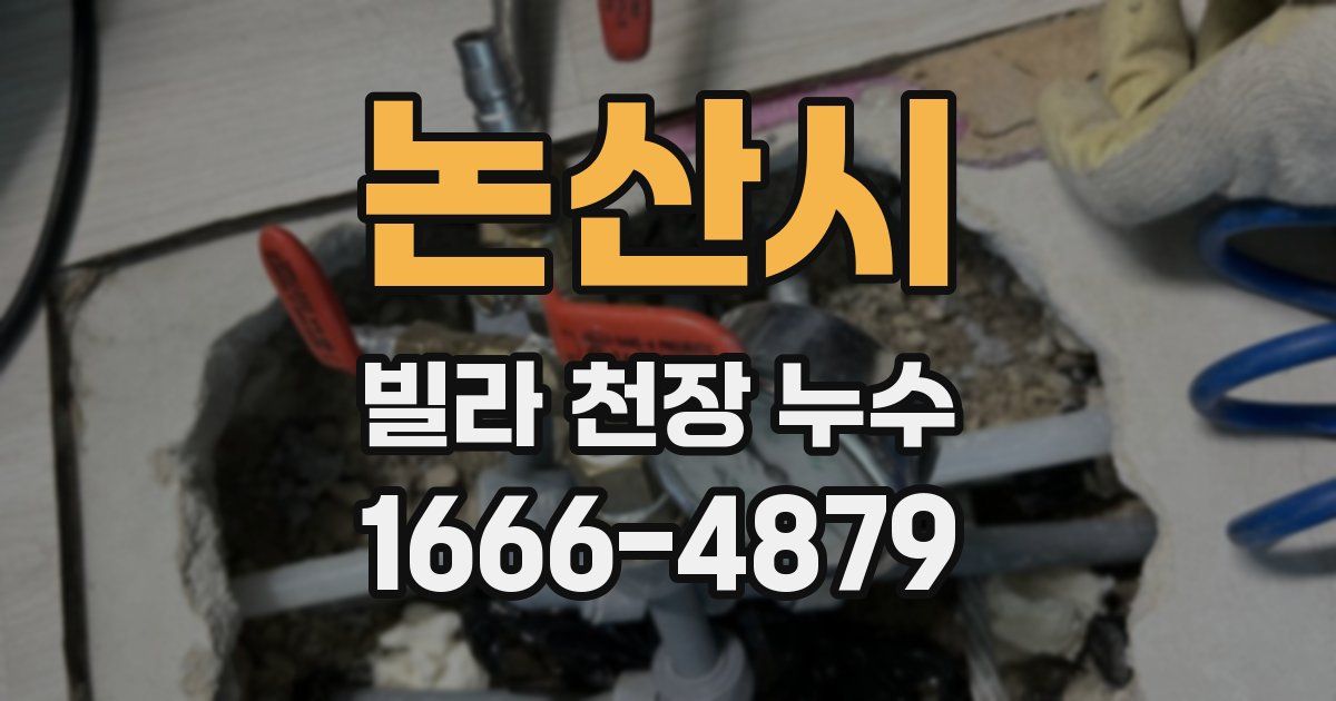 논산시 빌라 천장 누수