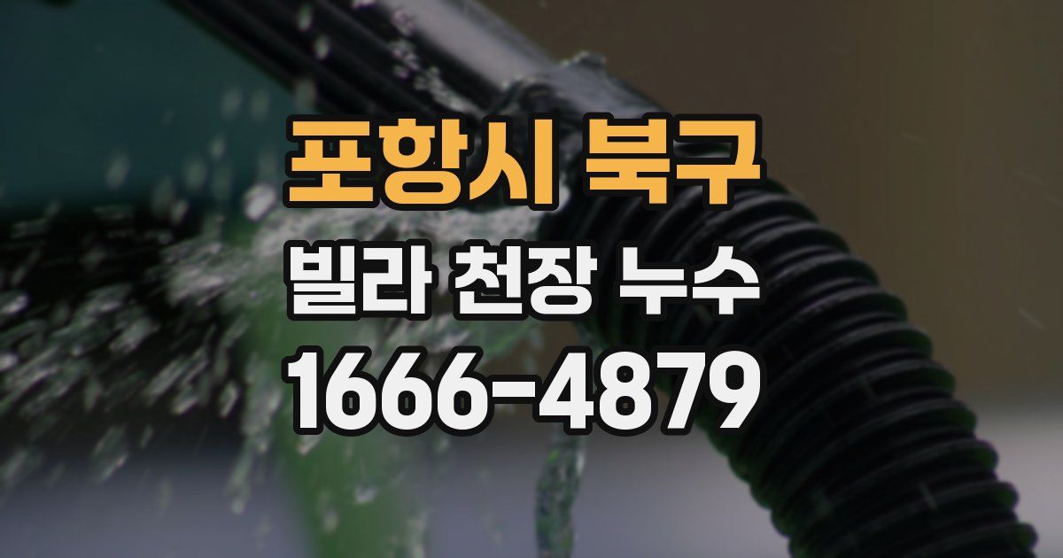포항시 북구 빌라 천장 누수