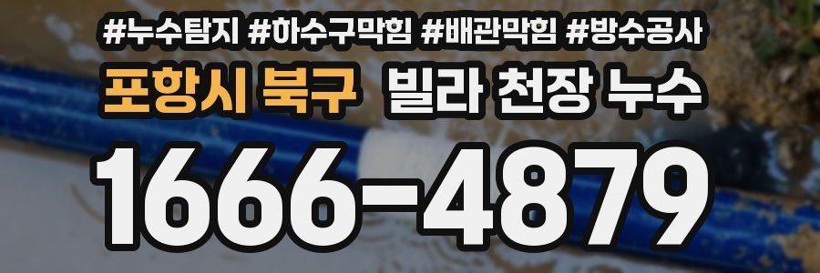 포항시 북구 빌라 천장 누수
