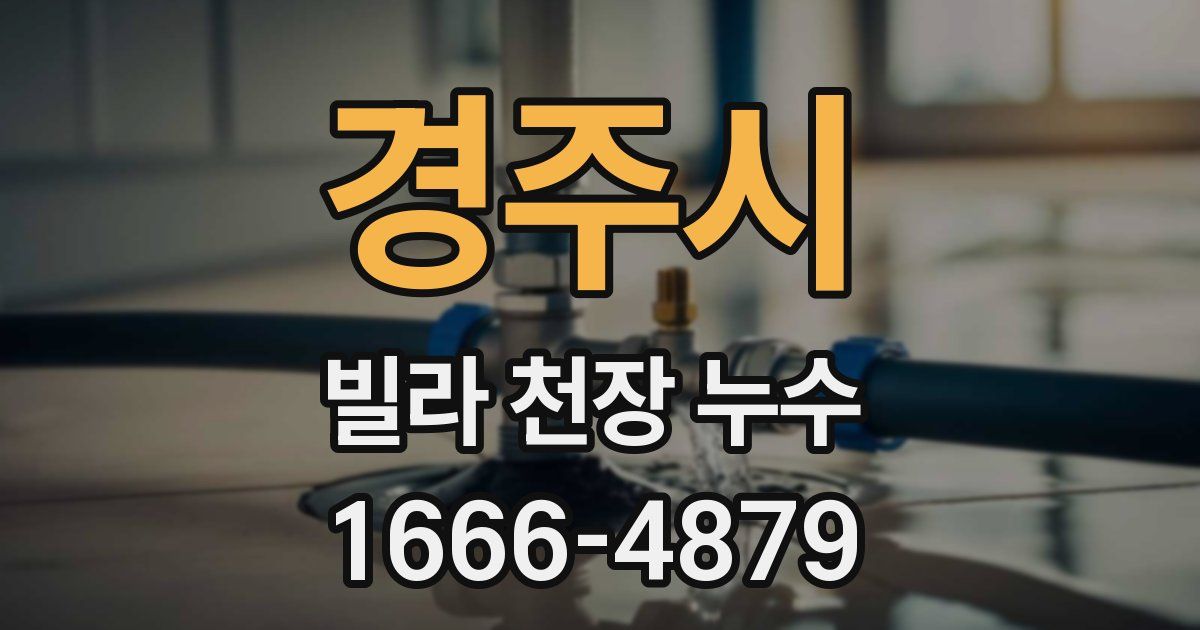 경주시 빌라 천장 누수