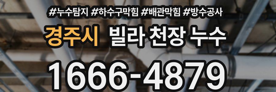 경주시 빌라 천장 누수