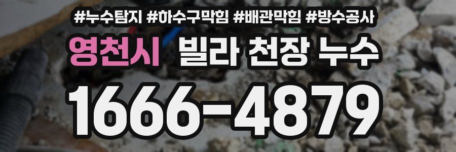 영천시 빌라 천장 누수