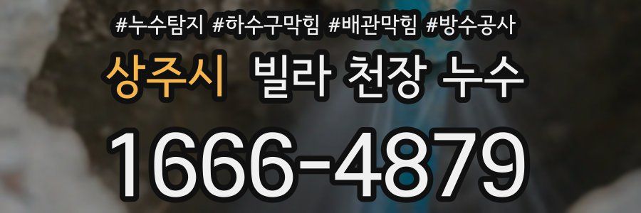 상주시 빌라 천장 누수