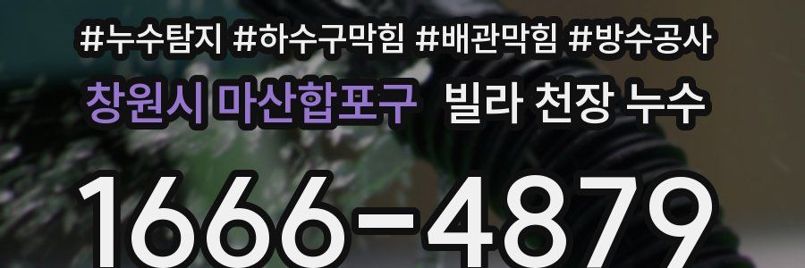 창원시 마산합포구 빌라 천장 누수