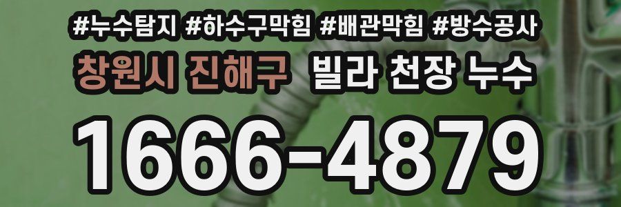 창원시 진해구 빌라 천장 누수