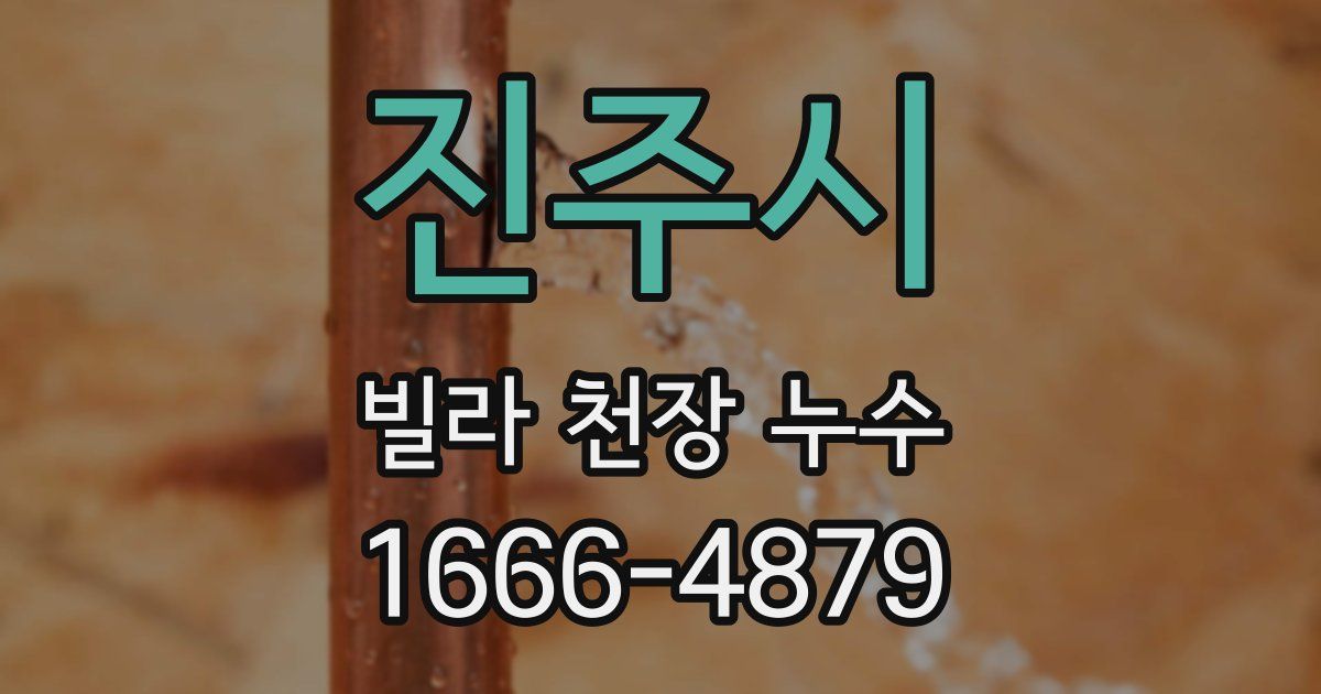 진주시 빌라 천장 누수